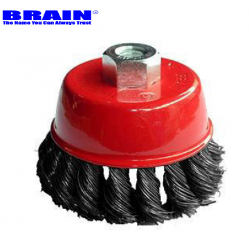 BRAIN BRASS TWISTED WIRE CUP BRUSH
